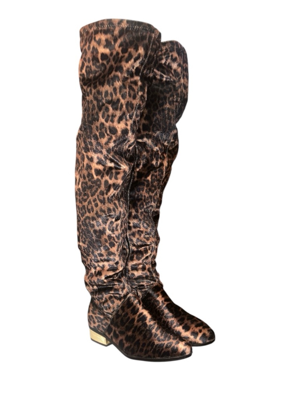 Bamboo Animal Print Stardom OTK Boots / Women's Size 8.5 U.S.